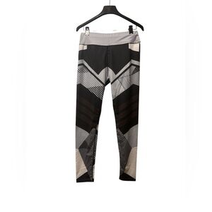 Lisa Leggings- size small (s) burgundy, silver, white, black, gray, grey